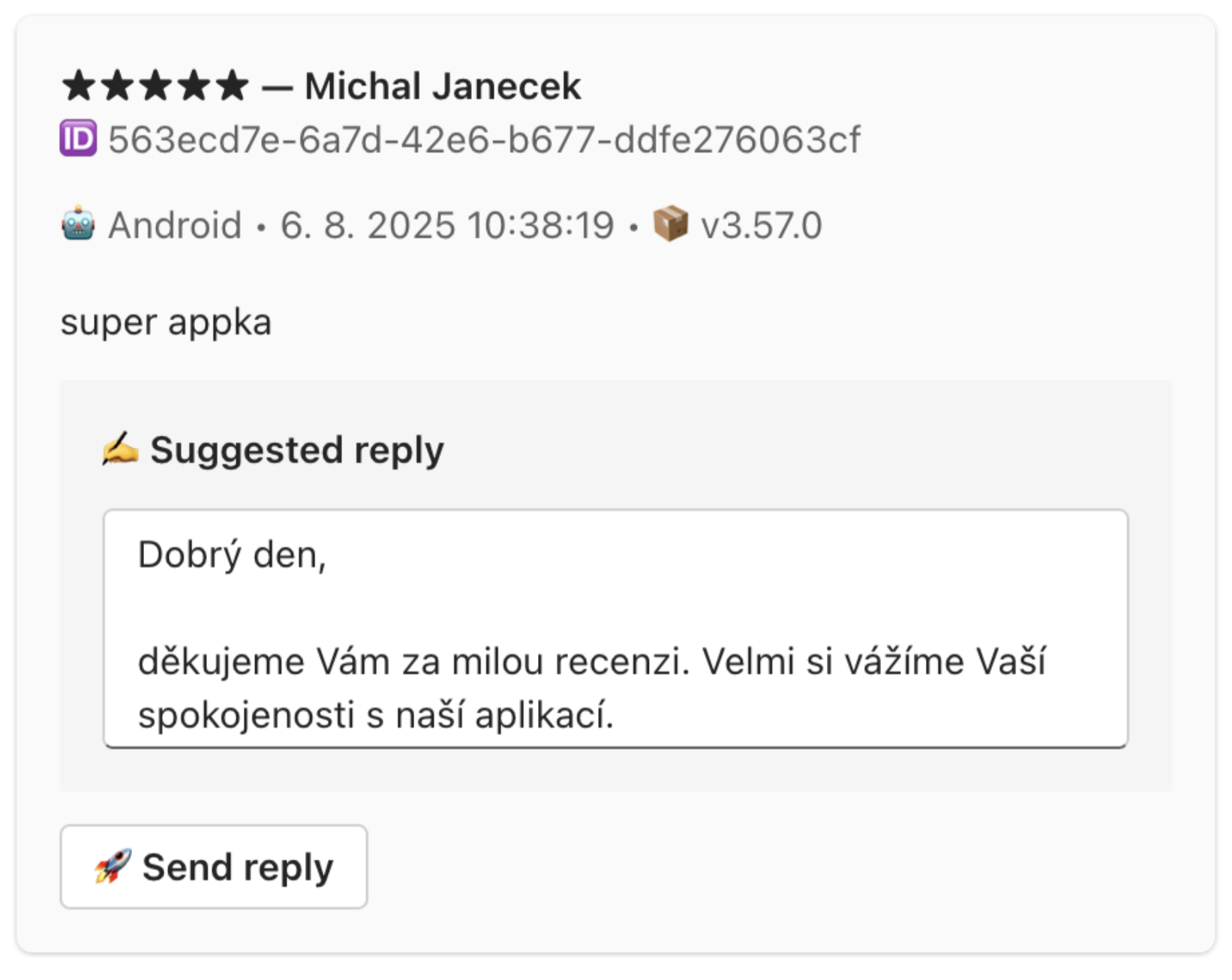 Slack/Teams review thread